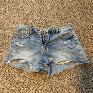 Distressed Denim Women Shorts